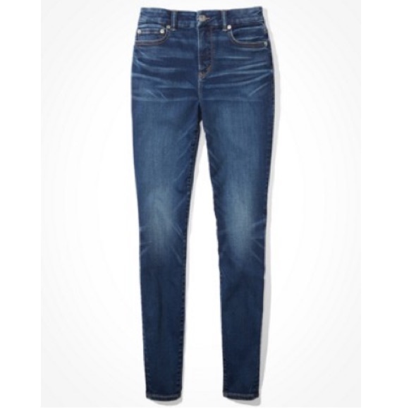 American Eagle AE Lu(X)e Curvy High Waisted Jegging | Size 4 Short |Indigo Abyss - Picture 3 of 4